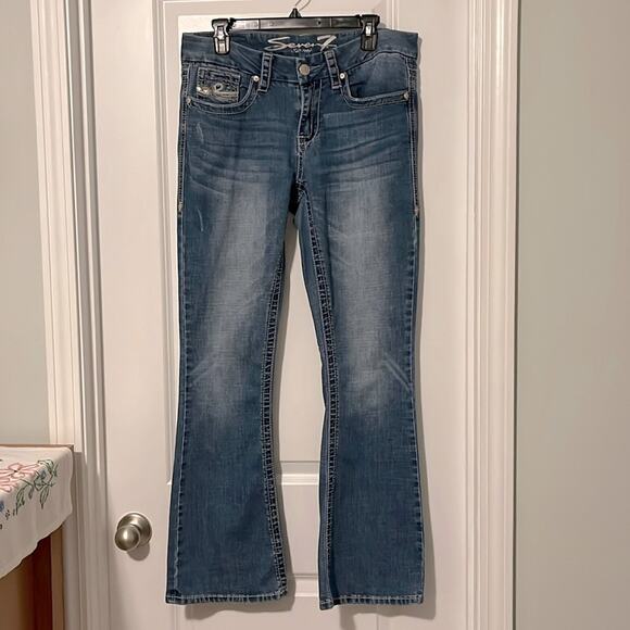 Seven7 Y2K Embellished Bootcut Jeans Women’s Size 10 - Picture 1 of 11